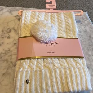 Kate Spade hat and scarf